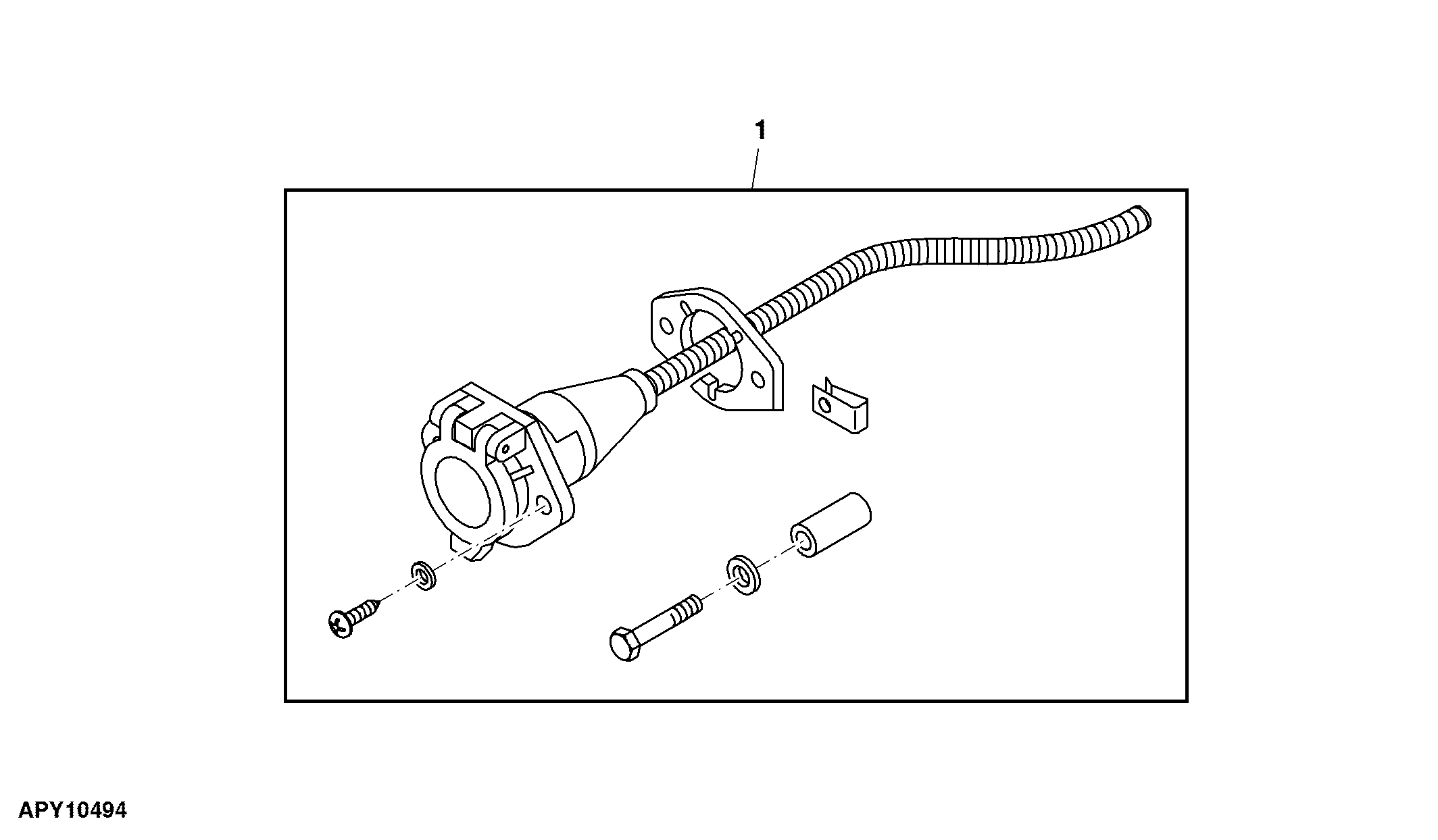 Attachment, Electric Socket, 7 Pin