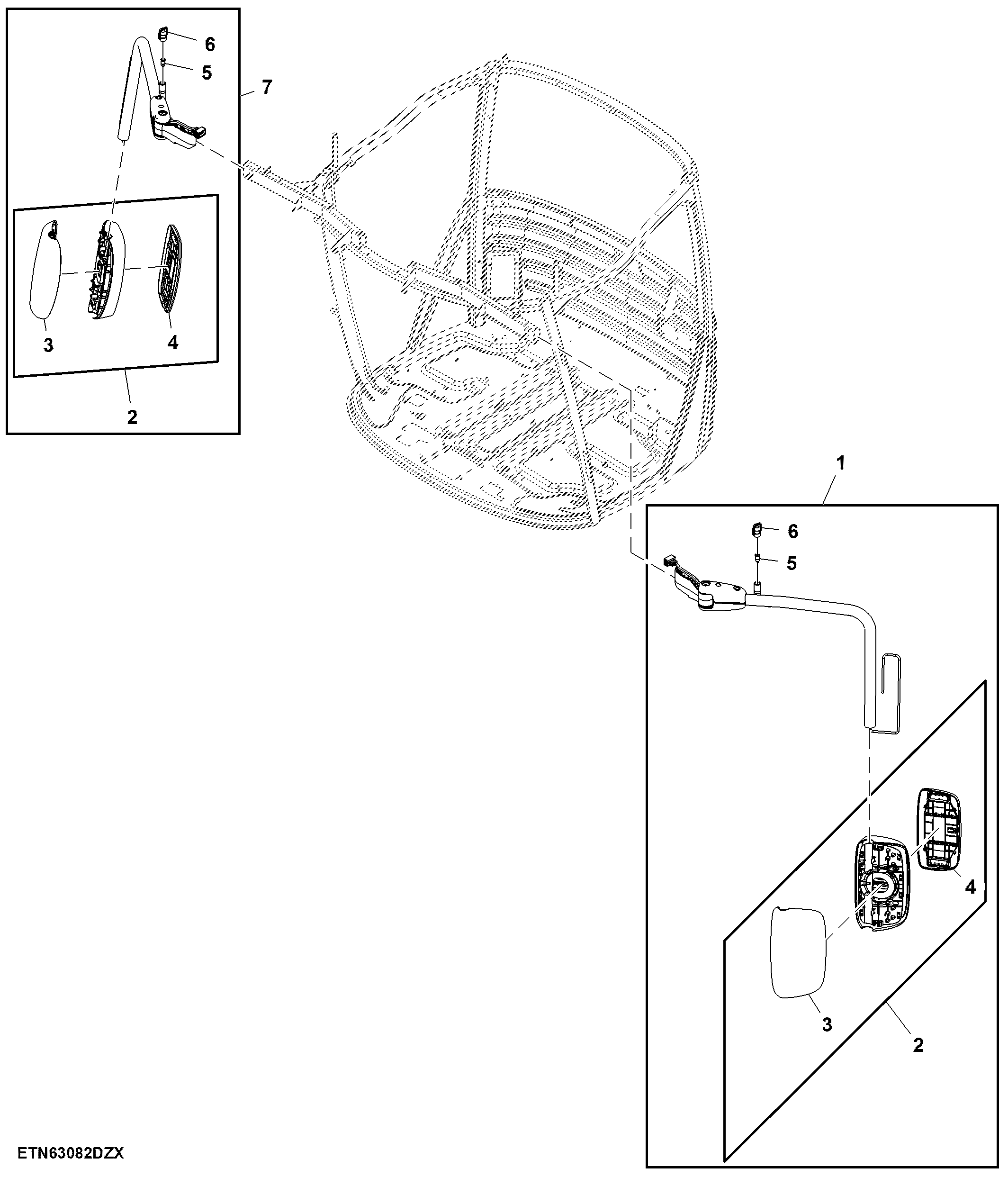 Manually Adjustable Mirrors W/O Curb Mirror