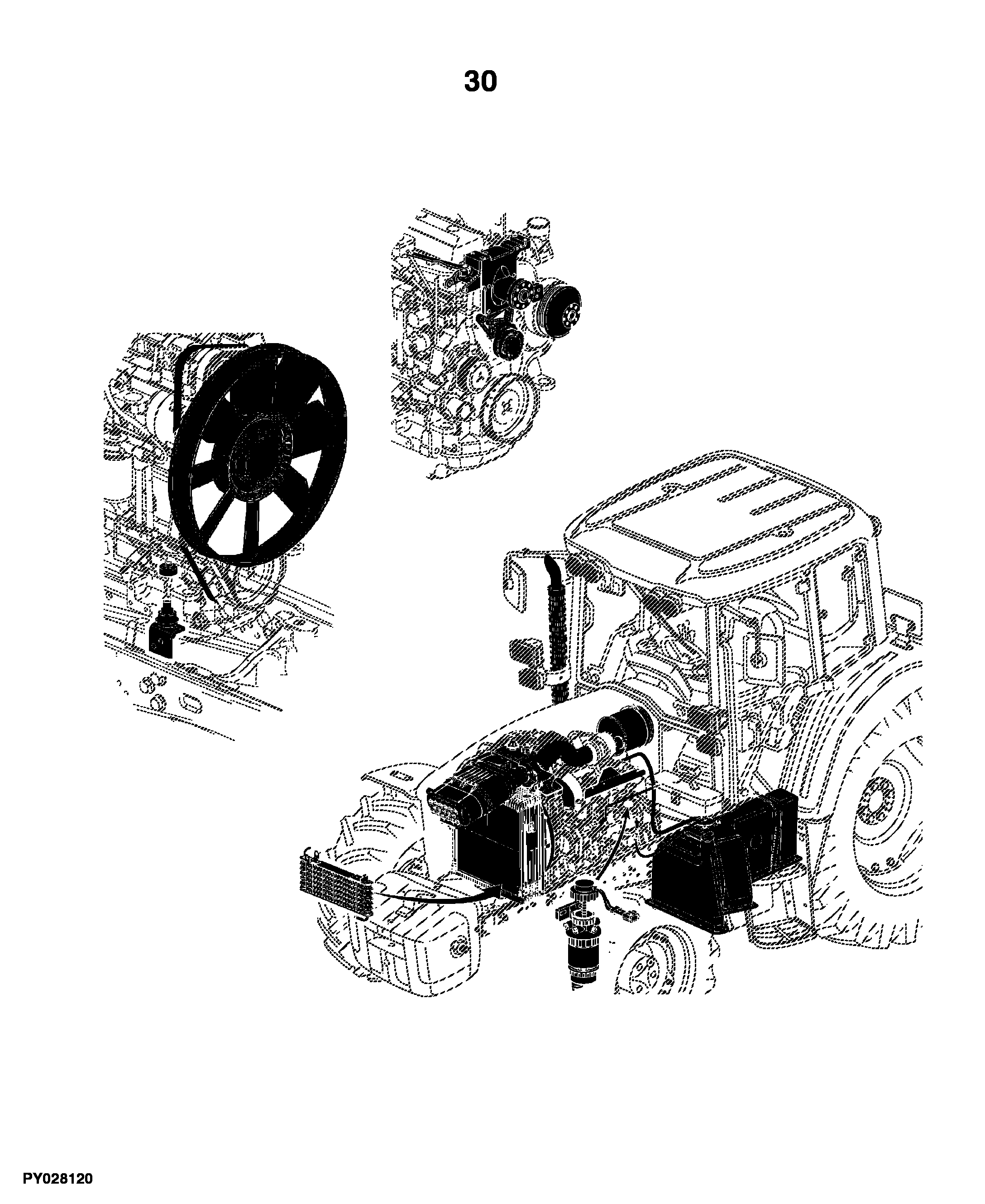 1854 Tractor (Engine 6068HL284, 6068HYH02) (China Edition)