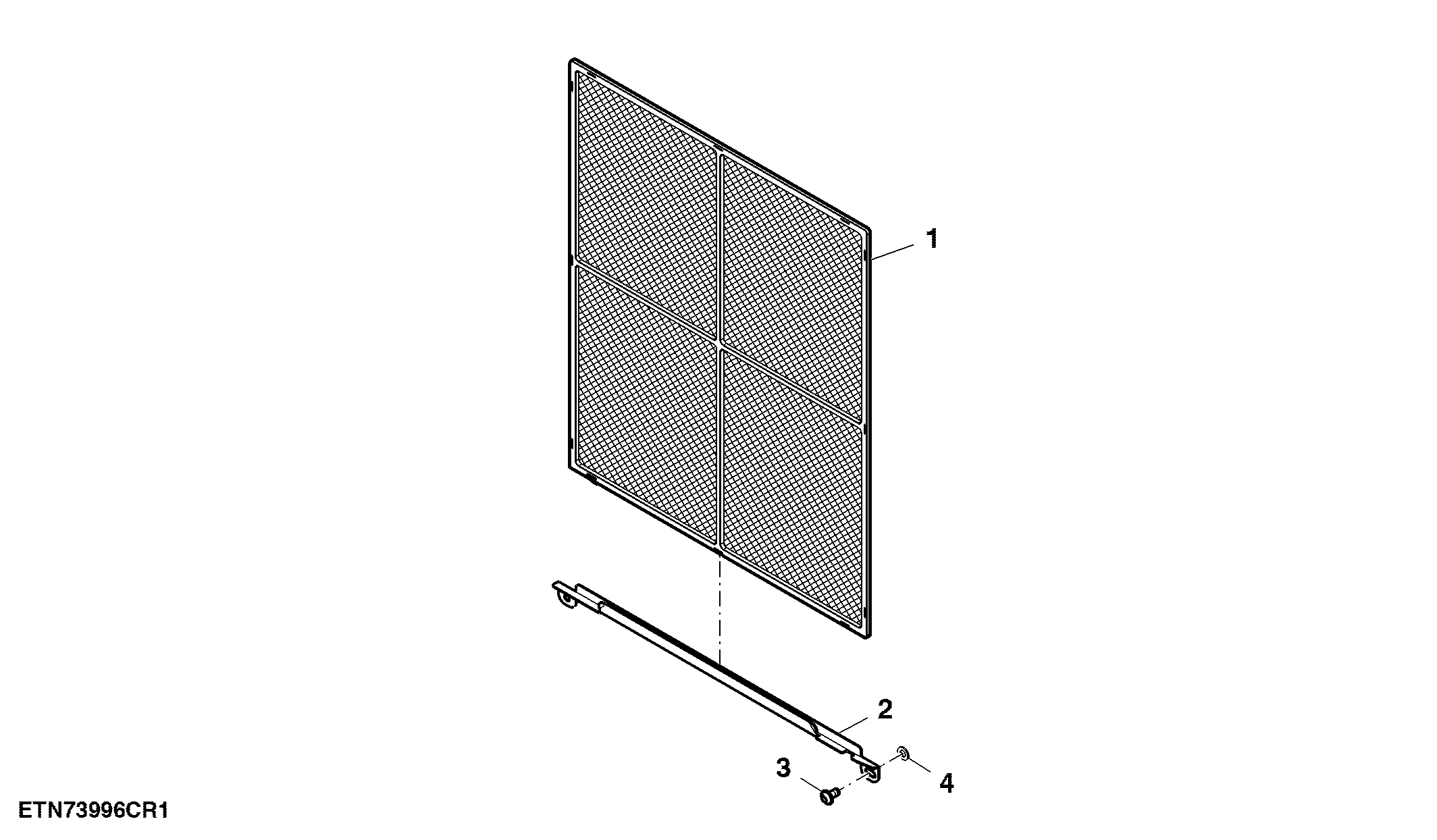 Screen, Charge Air Cooler, W/O Air Conditioning