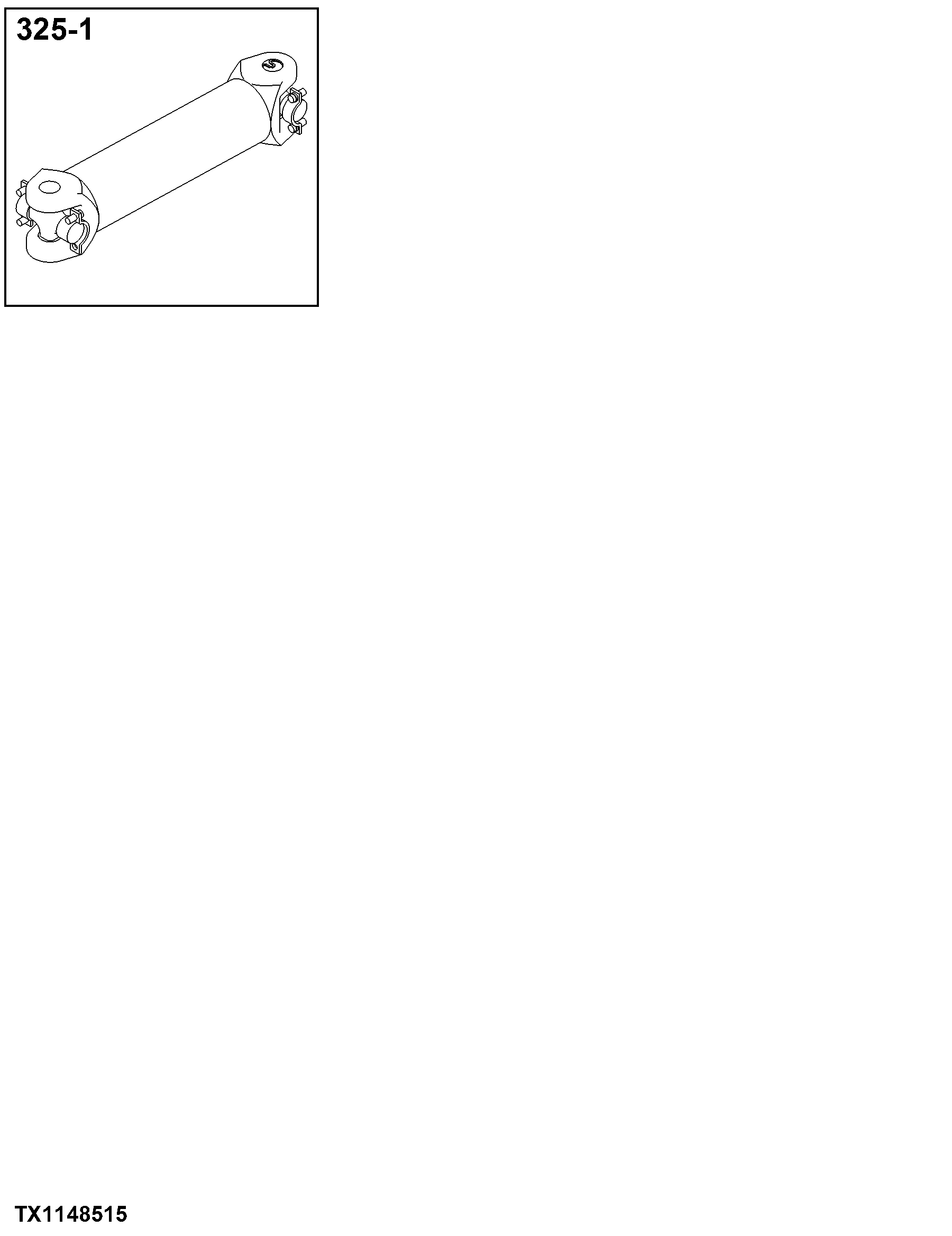 0325 Input Drive Shafts and U-Joints