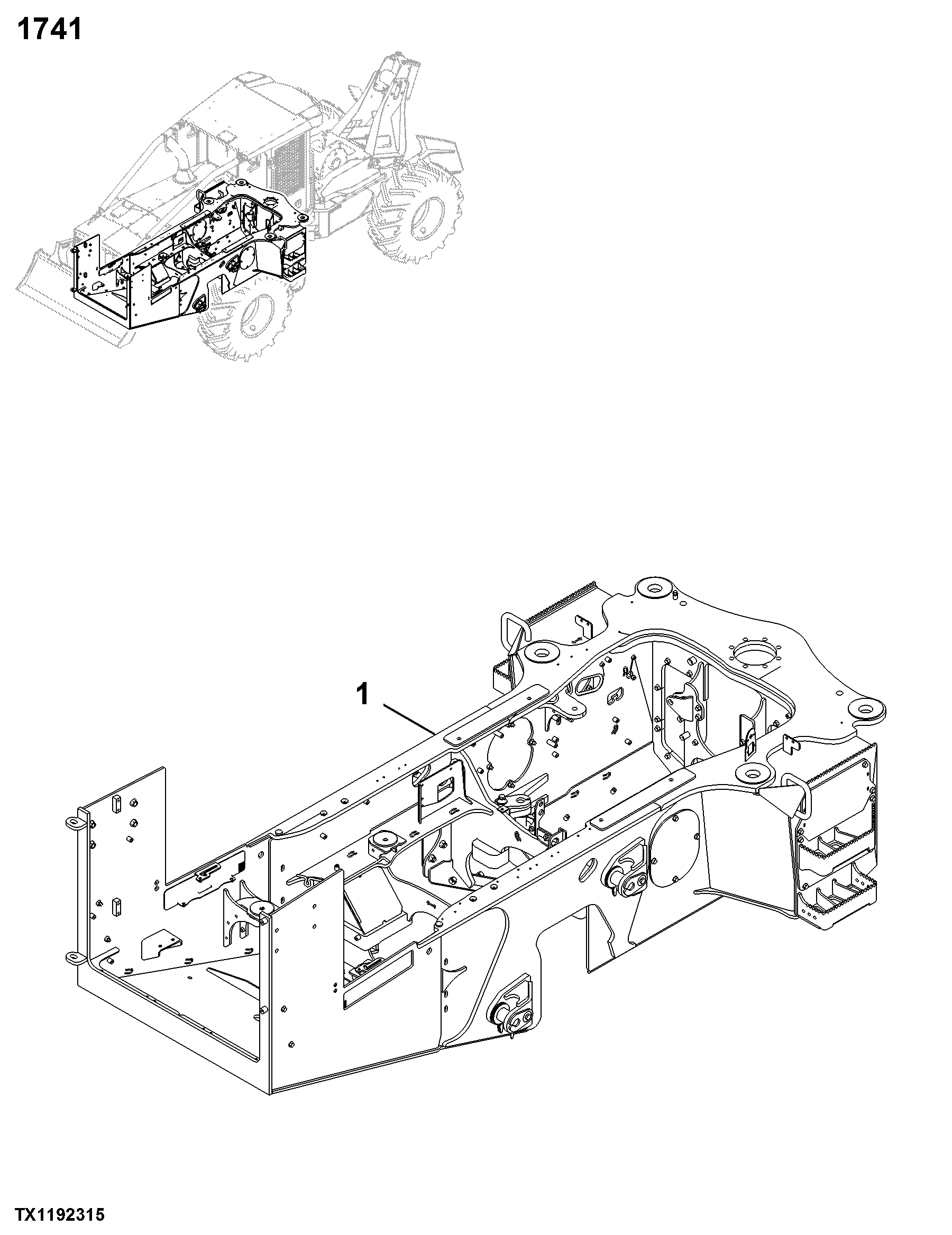1741 Engine or Main Frame