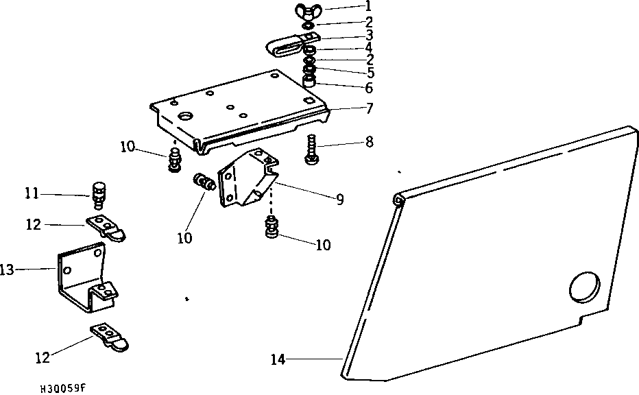 FEEDER HOUSE LEFT-HAND SHIELD (SIDEHILL) ( - 403300)