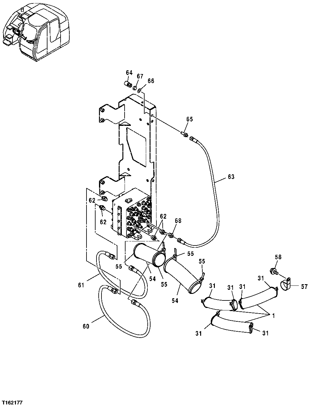 PILOT HYDRAULIC LINES (PILOT SIGNAL MANIFOLD)