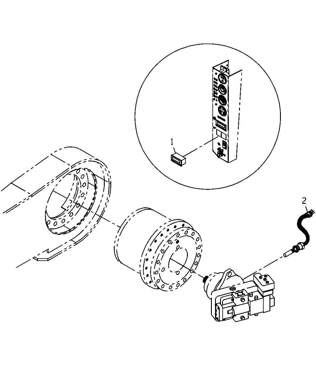 CONTROL GP, SPEEDOMETER (OPTION 7100){WHEEL}