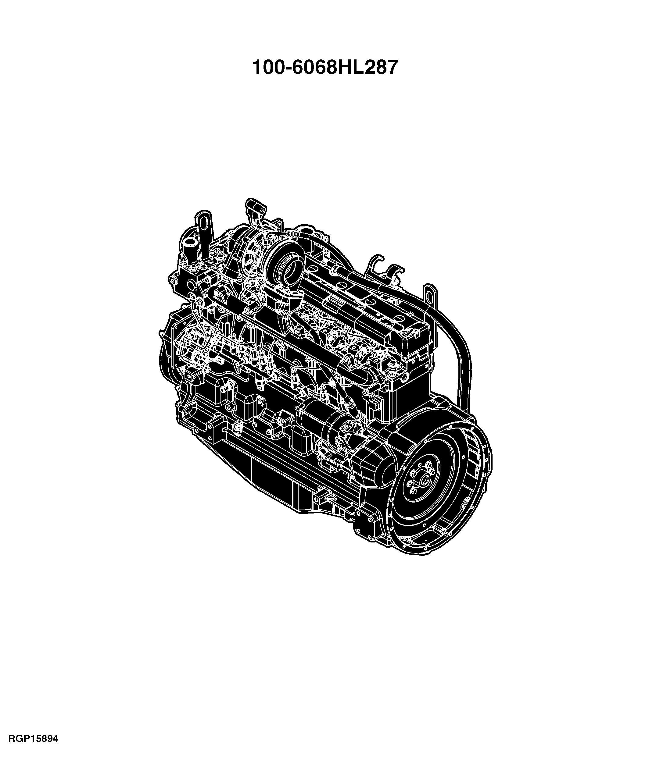 2054 Tractor (Engine 6068HL287, 6068HYH03) (China Edition)