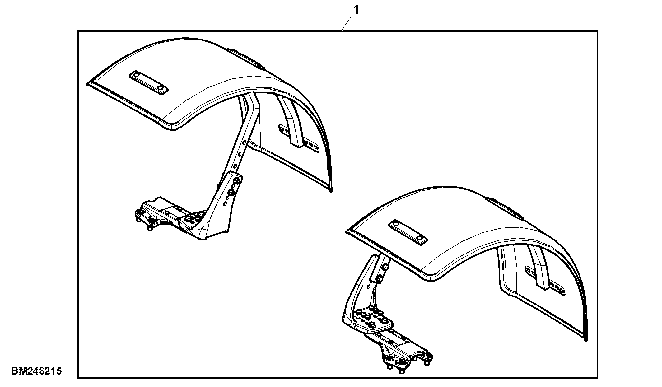 Attachment, Front Fender, 480 Width