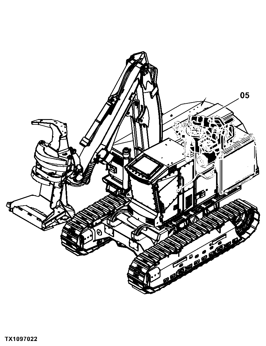 909K Tracked Feller Buncher (PIN: 1T0909KX_ _D181103 - D270472)(PIN: 1T0909KX_ _C181103 - C270472)