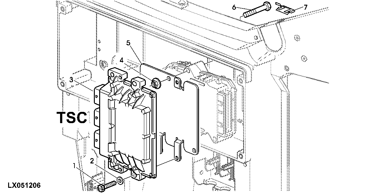 CONTROL UNIT SUSPENDED FRONT AXLE AND CAB (TSC)