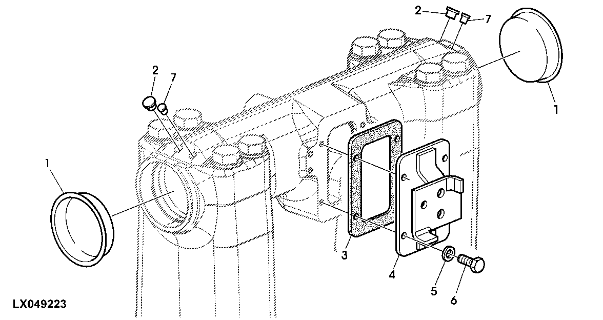 PLUGS FOR ROCKSHAFT SUPPORT (WITHOUT ROCKSHAFT)