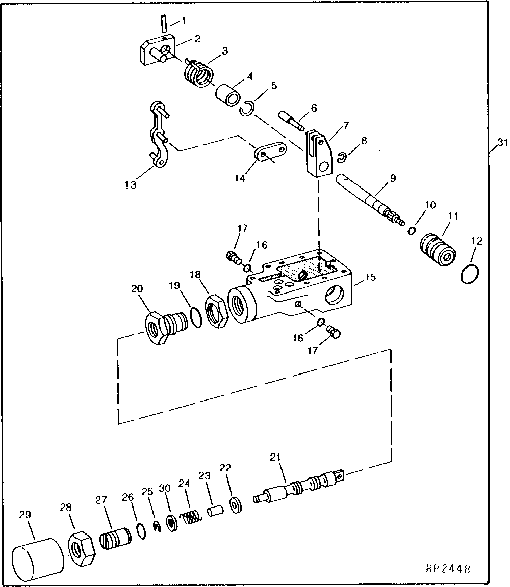 HYDROSTATIC DRIVE DISPLACEMENT CONTROL VALVE