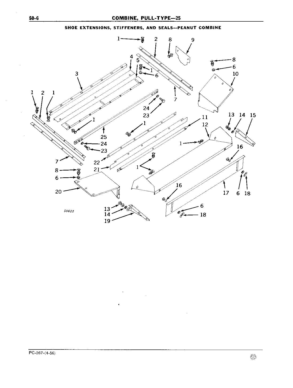 Shoe Extensions, Stiffeners, and Seals (Peanut Combine)