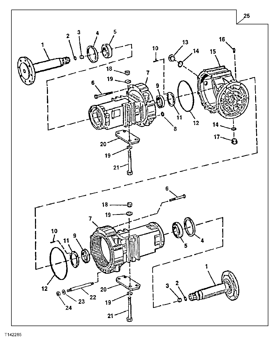 Differential Housing, Axle Housing and Shaft