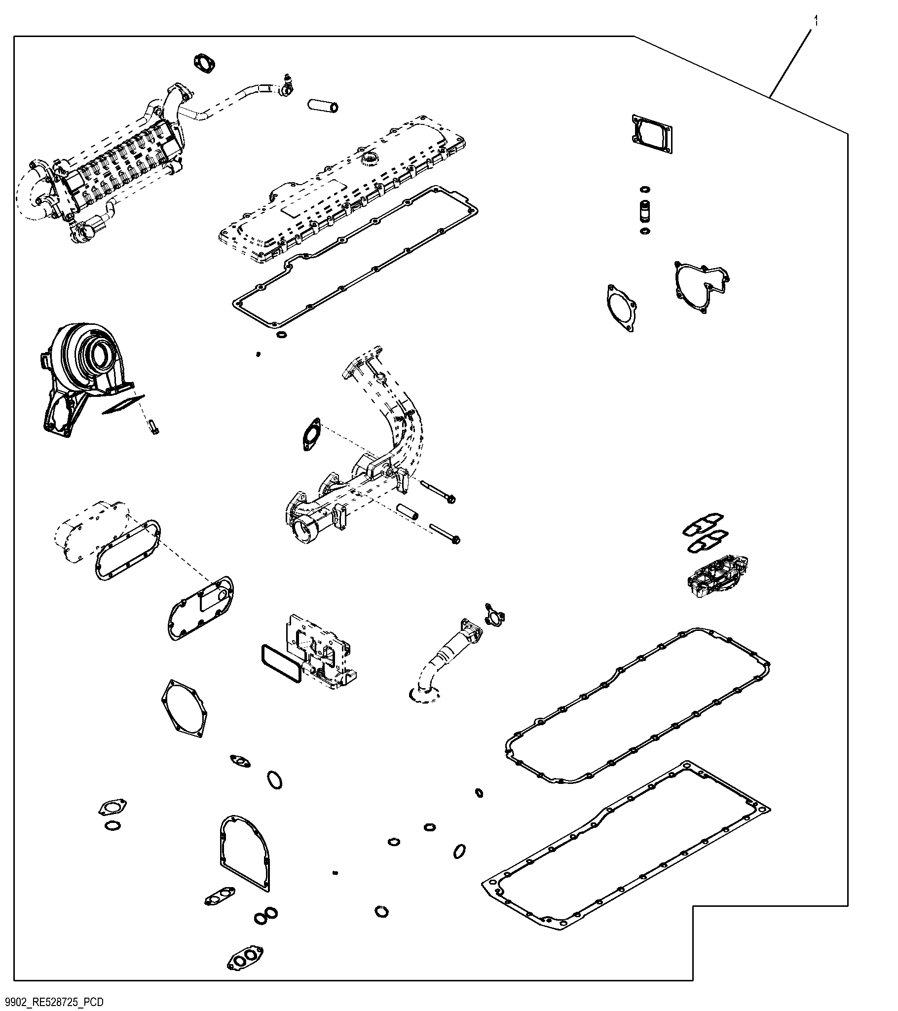 9901 Engine Gasket Kit for Long block