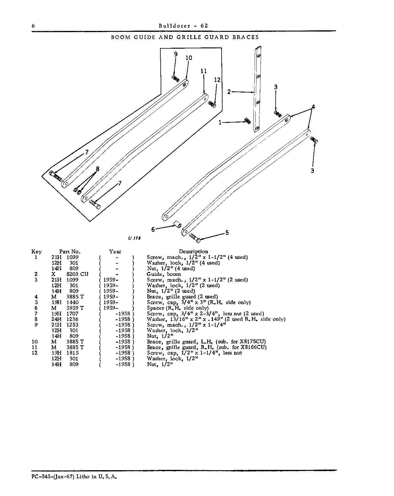 Boom Guide and Grille Guard Braces