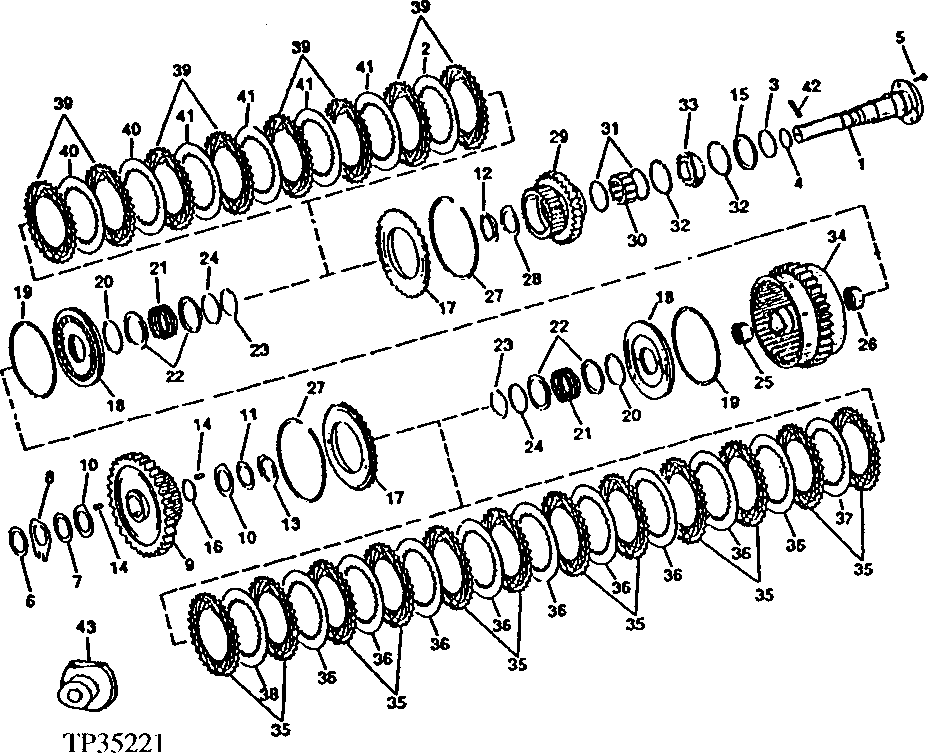 Clutch Assembly (Forward and First Gear Clutches)