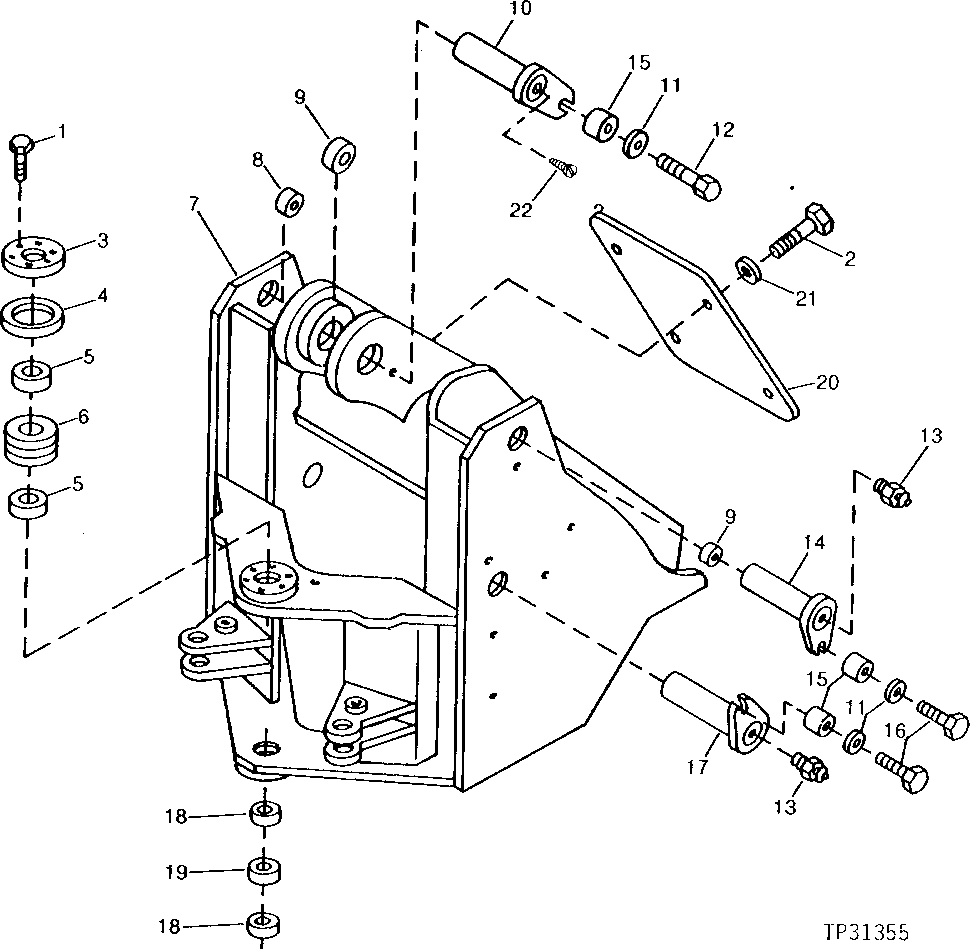 Loader Frame (For Use With Tool Carrier or Log Loader)