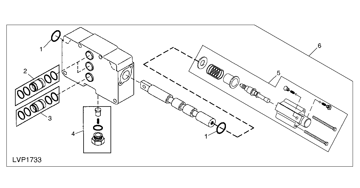 SINGLE (THIRD) SELECTIVE CONTROL VALVE (REAR) (STRADDLE MOUNT)