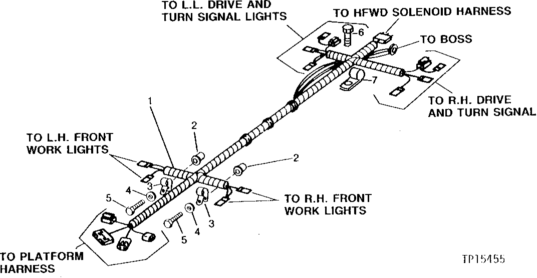 FRONT MAIN FRAME WIRING HARNESS ( - 543489)