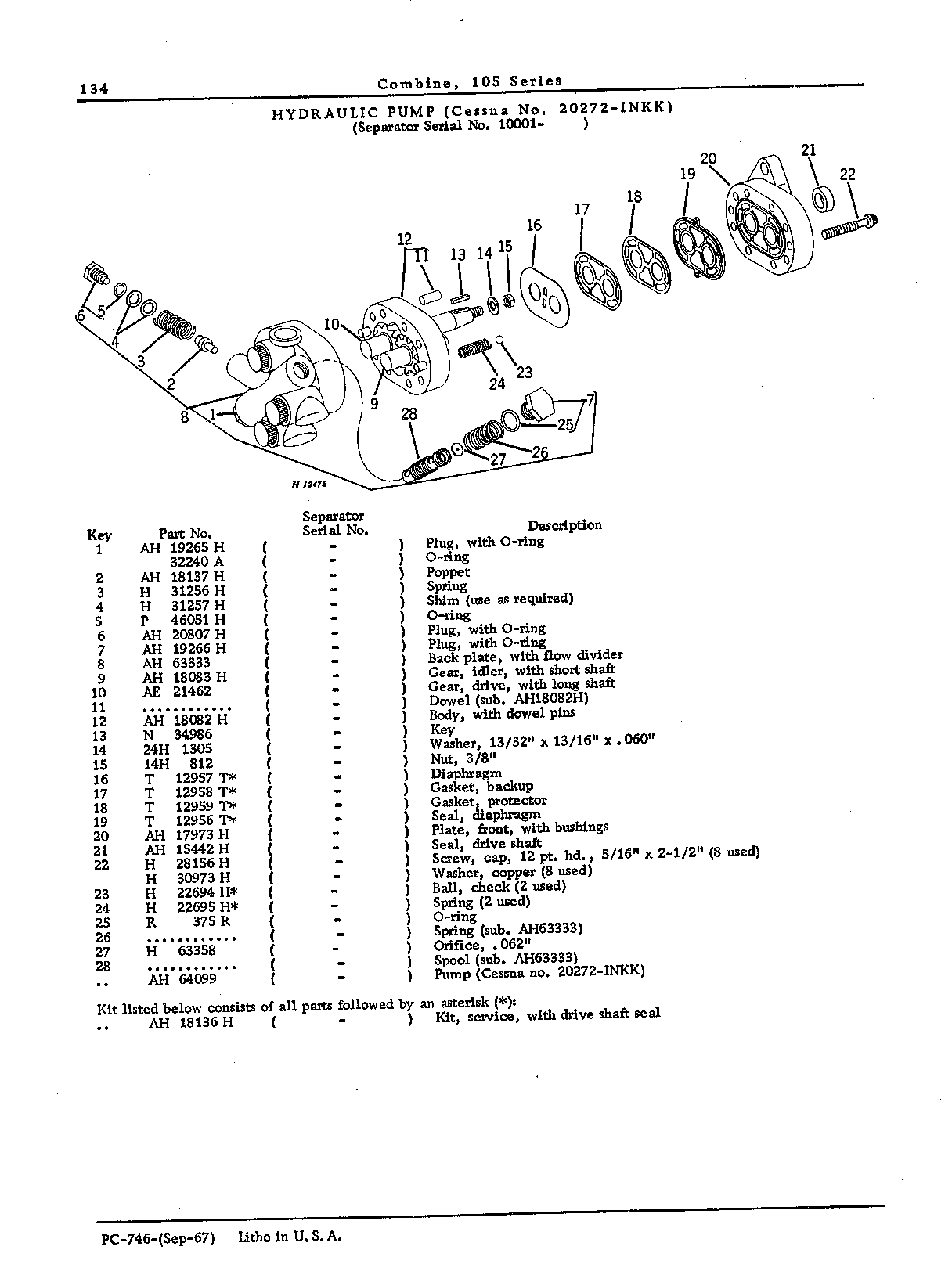 Hydraulic Pump, Reservoir, and Lines (Continued)