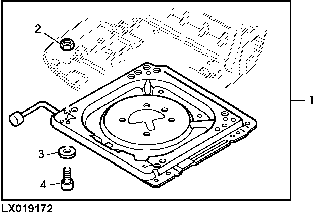 EXTERNAL ADAPTER, 20-DEG. SWIVEL (SUPER COMFORT SEAT MSG85)