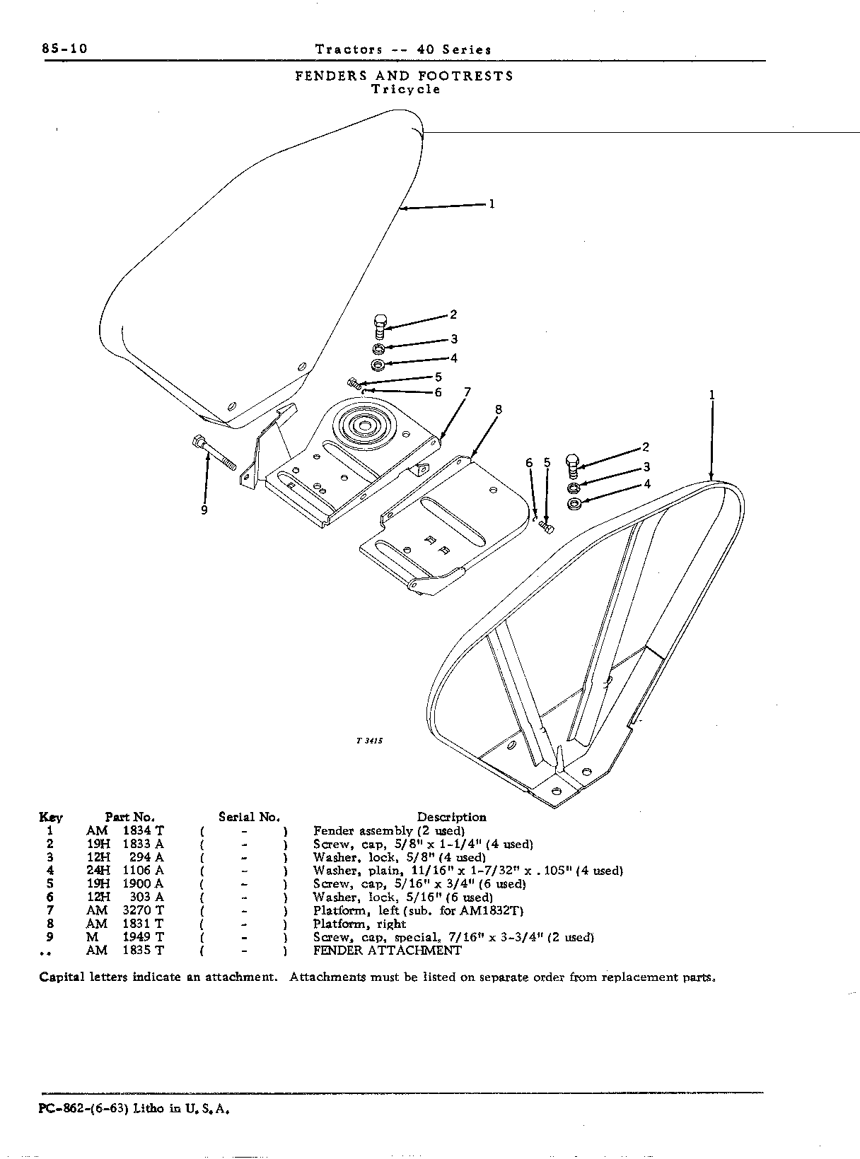 Fender assembly (T)