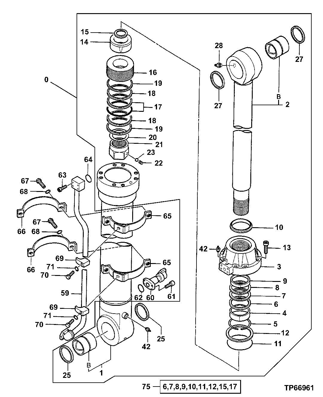 Bucket Cylinder Components (Mass Excavating)