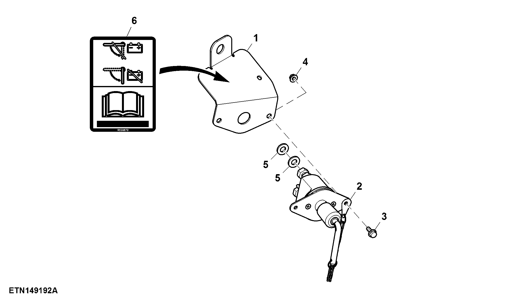 Switch, Battery Disconnect, W/ Trailering Vehicle Lights, Non-FT4 Engine (For EAEU)