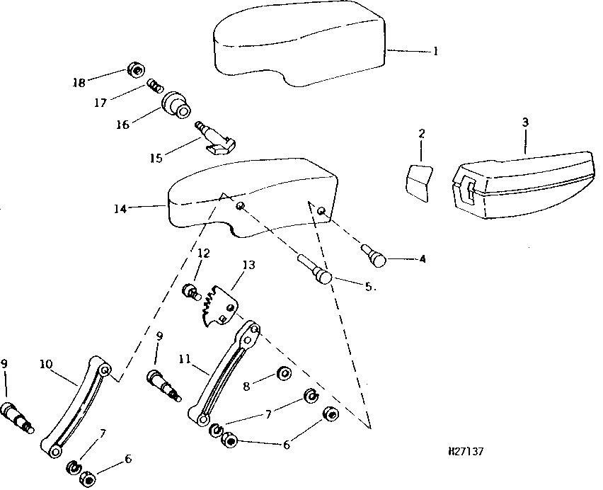ARMRESTS (PERSONAL POSTURE SEAT) (200001 - )