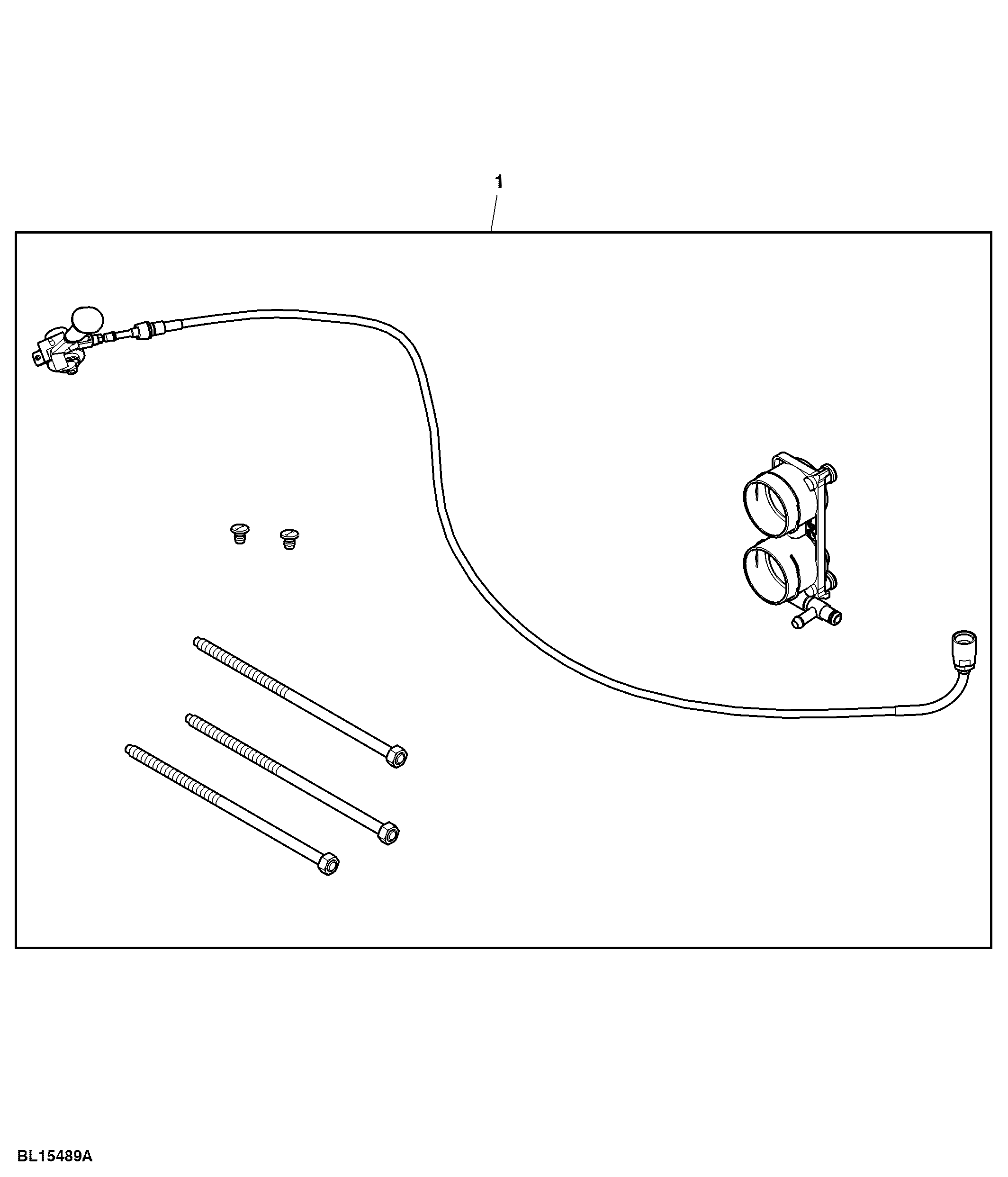 Attachment, Control Lever, Mechanical SCV, Position I