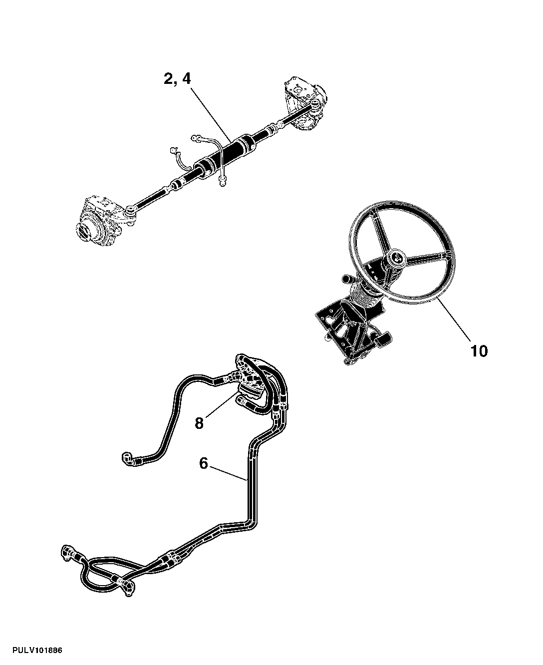 600 STEERING LINES AND CONTROLS