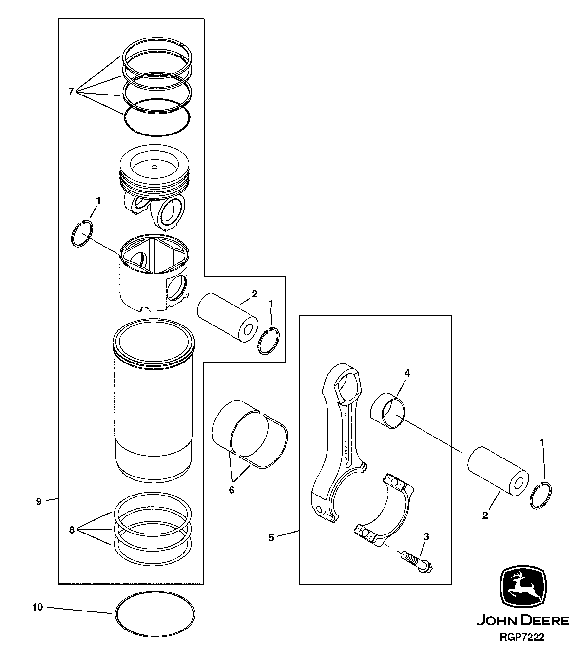 PISTON, RINGS, LINERS AND CONNECTING RODS (HDW)