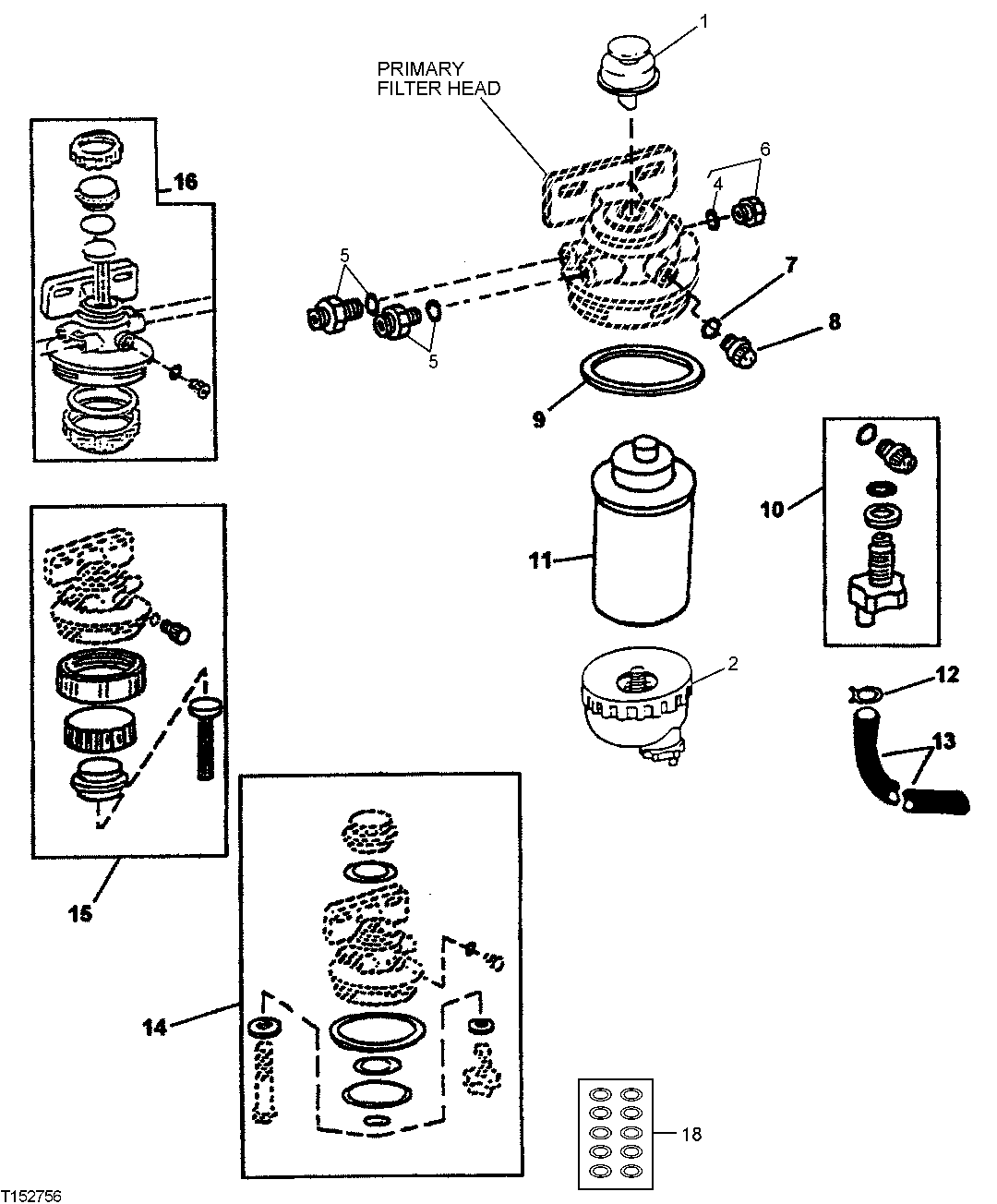 PRIMARY FUEL FILTER SERVICE KITS AND ELEMENT
