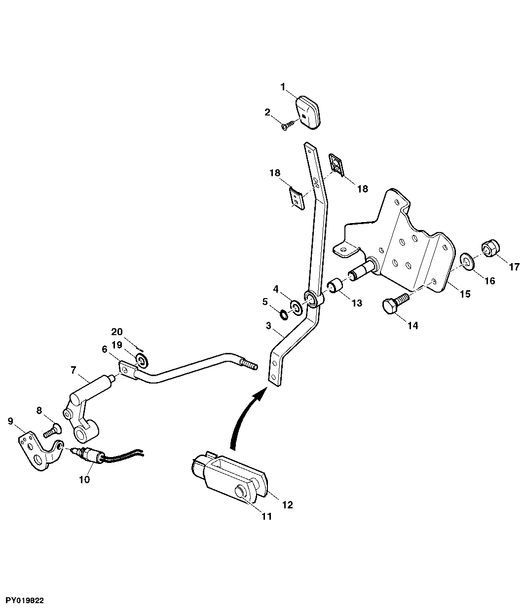 GROUND DRIVE PTO CONTROL (DIGITAL INSTRUMENT VERSION)