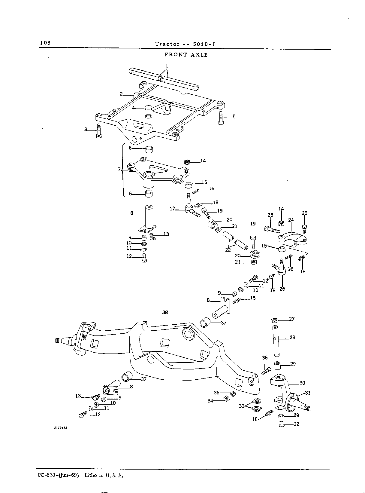 Front Axle and Wheels