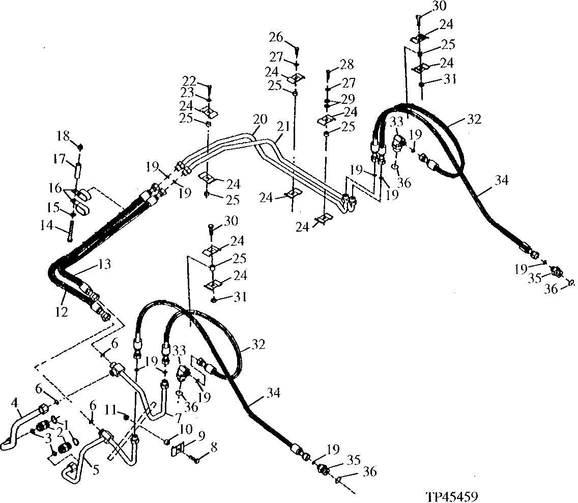 Loader Boom Lift Cylinder Hydraulics (801200 - 807613)