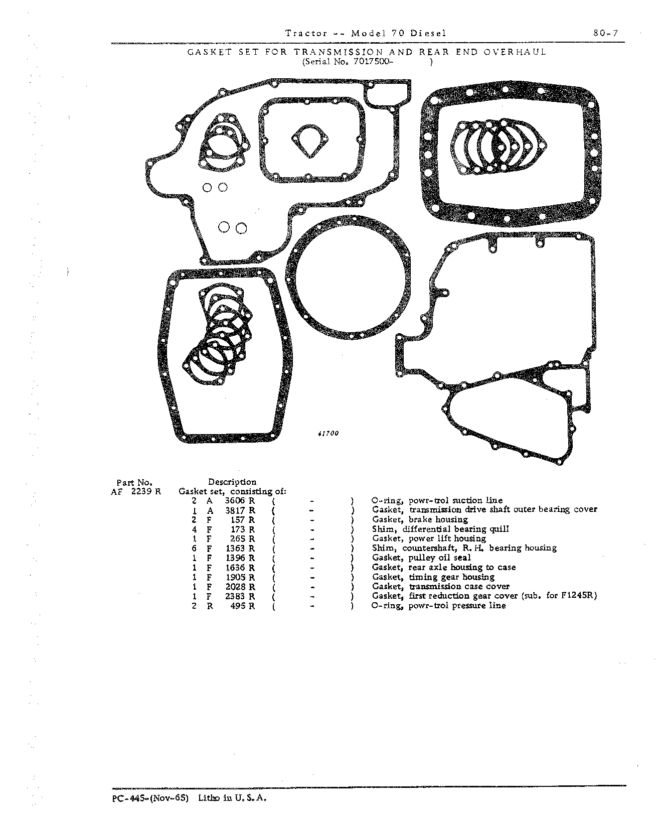 Section 80 - Umbrella Holder, Decals, and Gasket Sets (Continued)