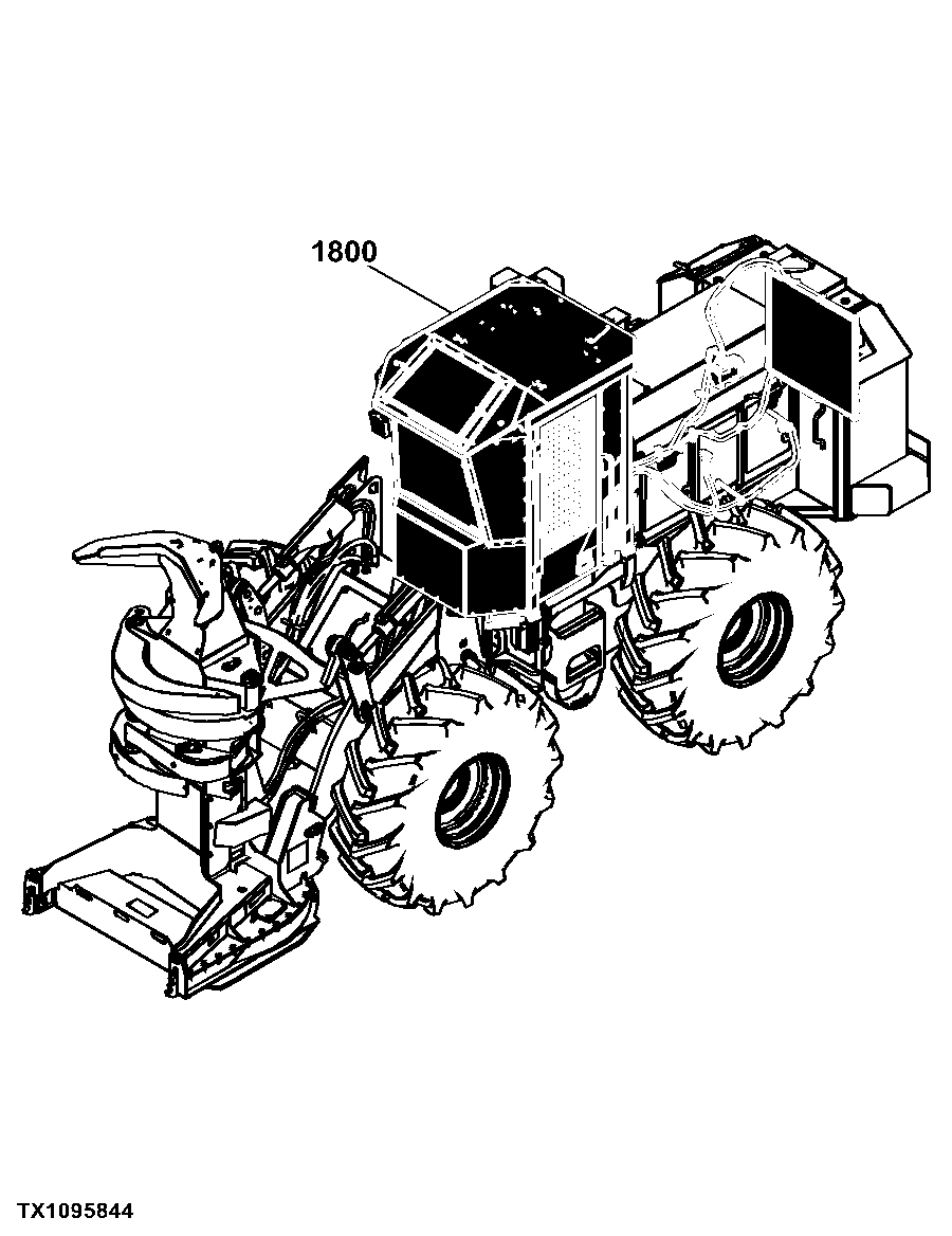 843K Wheeled Feller Buncher (Worldwide Edition)