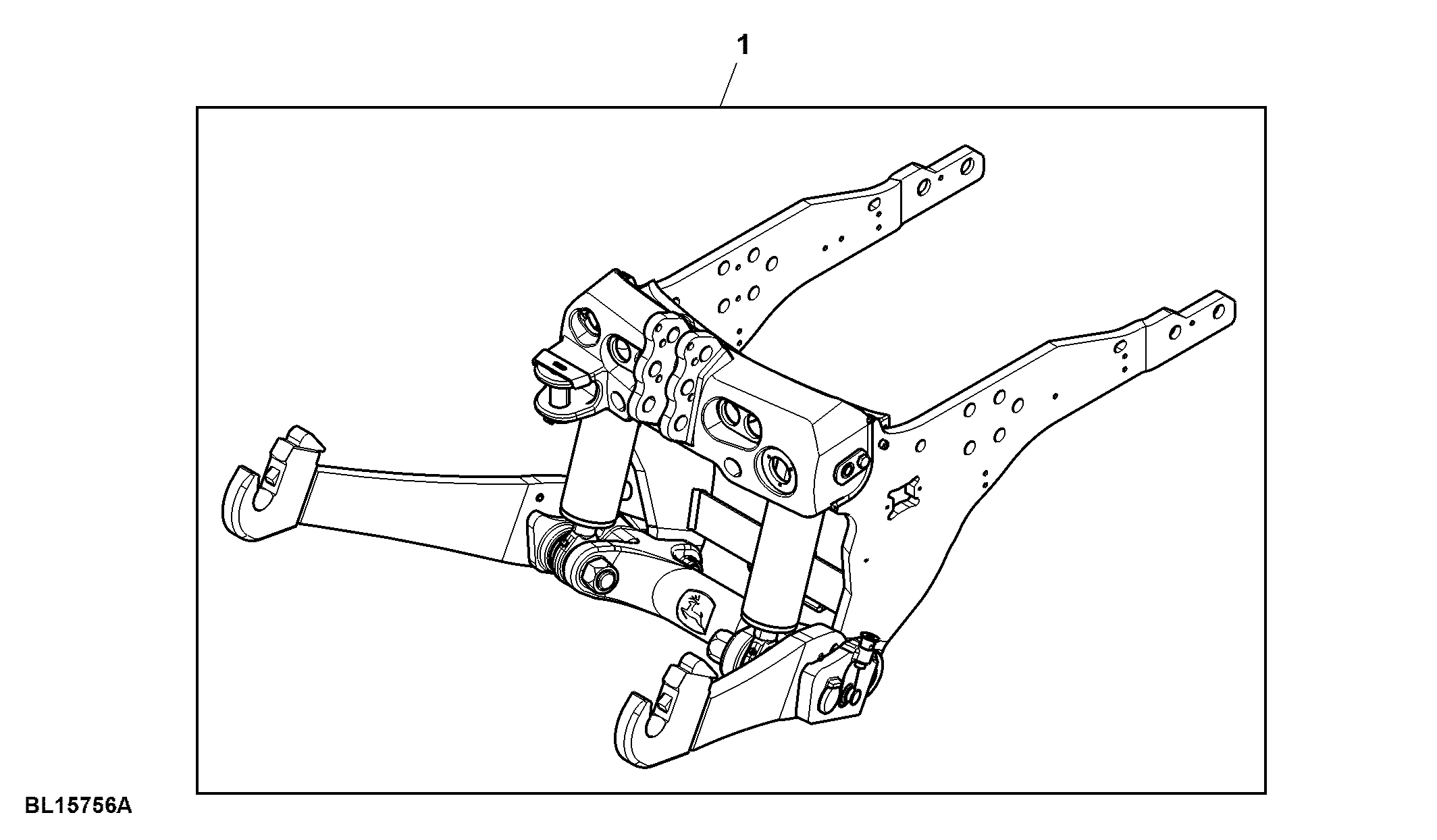 Attachment, Front Hitch, Category 2
