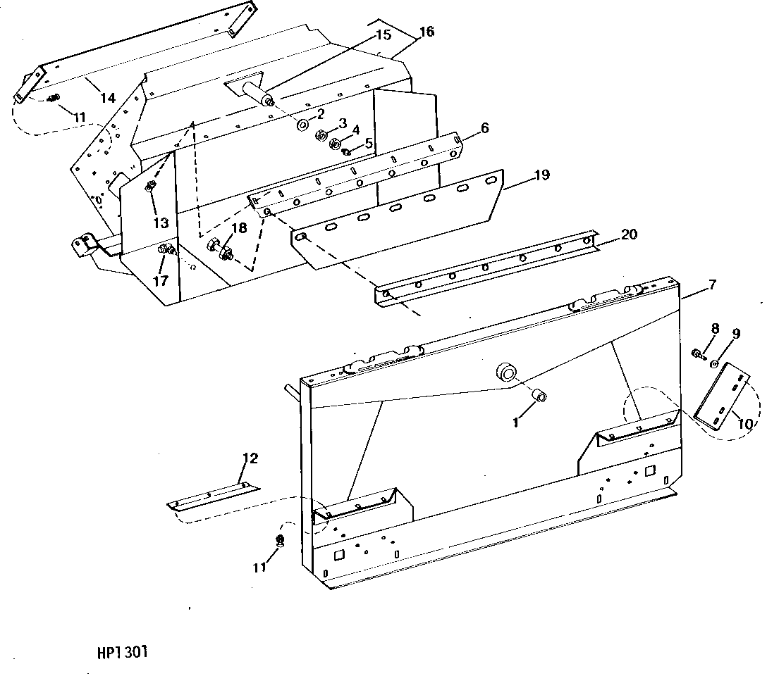 FEEDER HOUSE FRONT SHEETS - SIDEHILL (PADDLE TYPE)