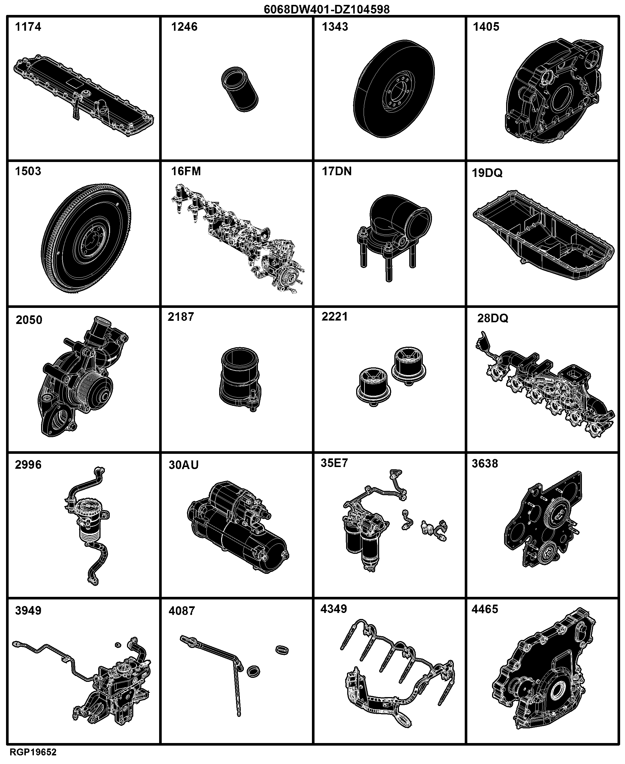 04B Engine 6068DW401-DZ104598