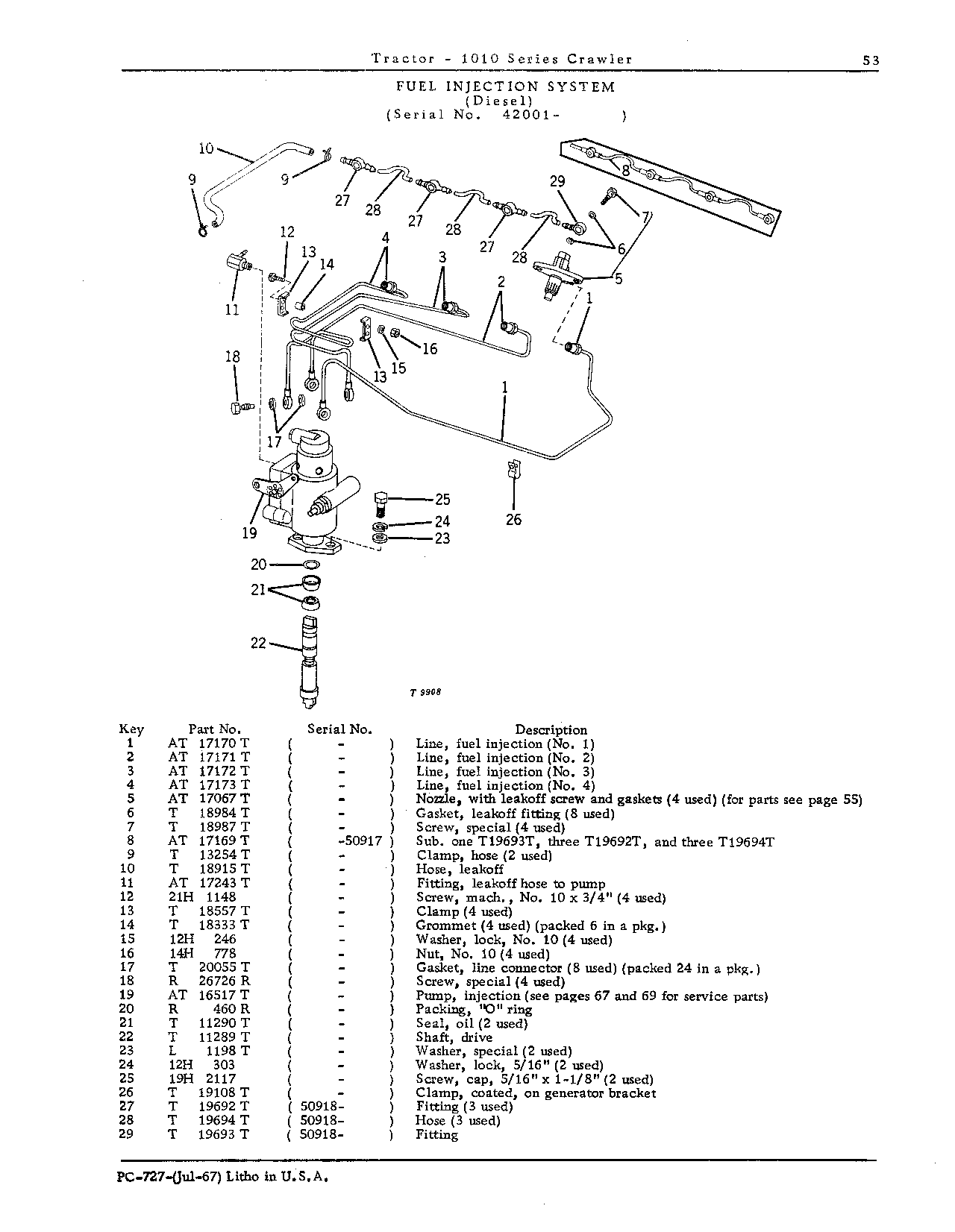 Injection pump, fuel (Continued)