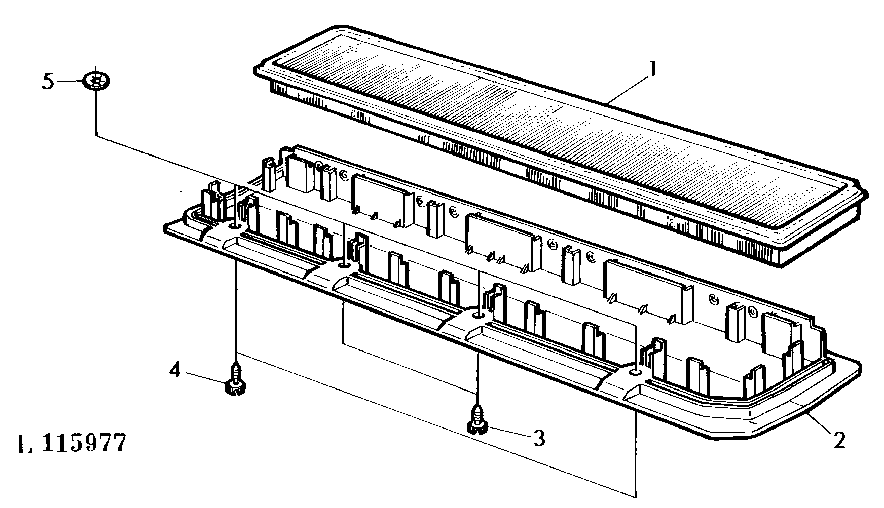 AIR CLEANER FOR LOW PROFILE CAB (WITH SG2 CAB)