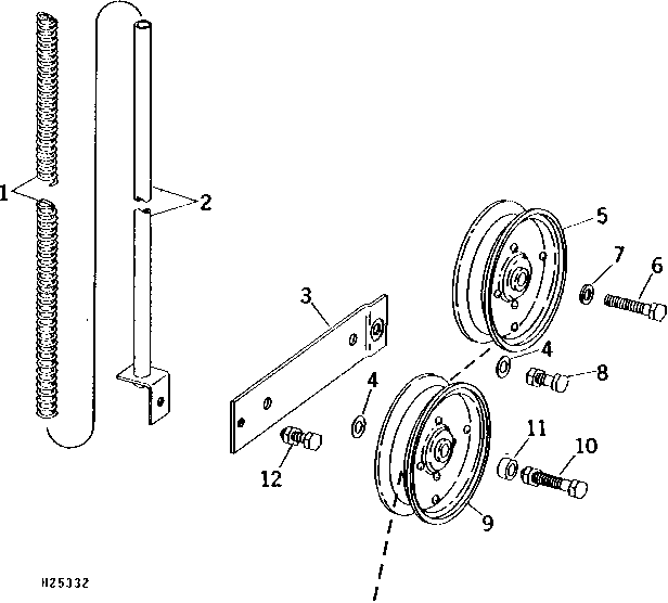 CLEAN GRAIN ELEVATOR DRIVE TIGHTENER (GEAR CASE TYPE) (163901 - )