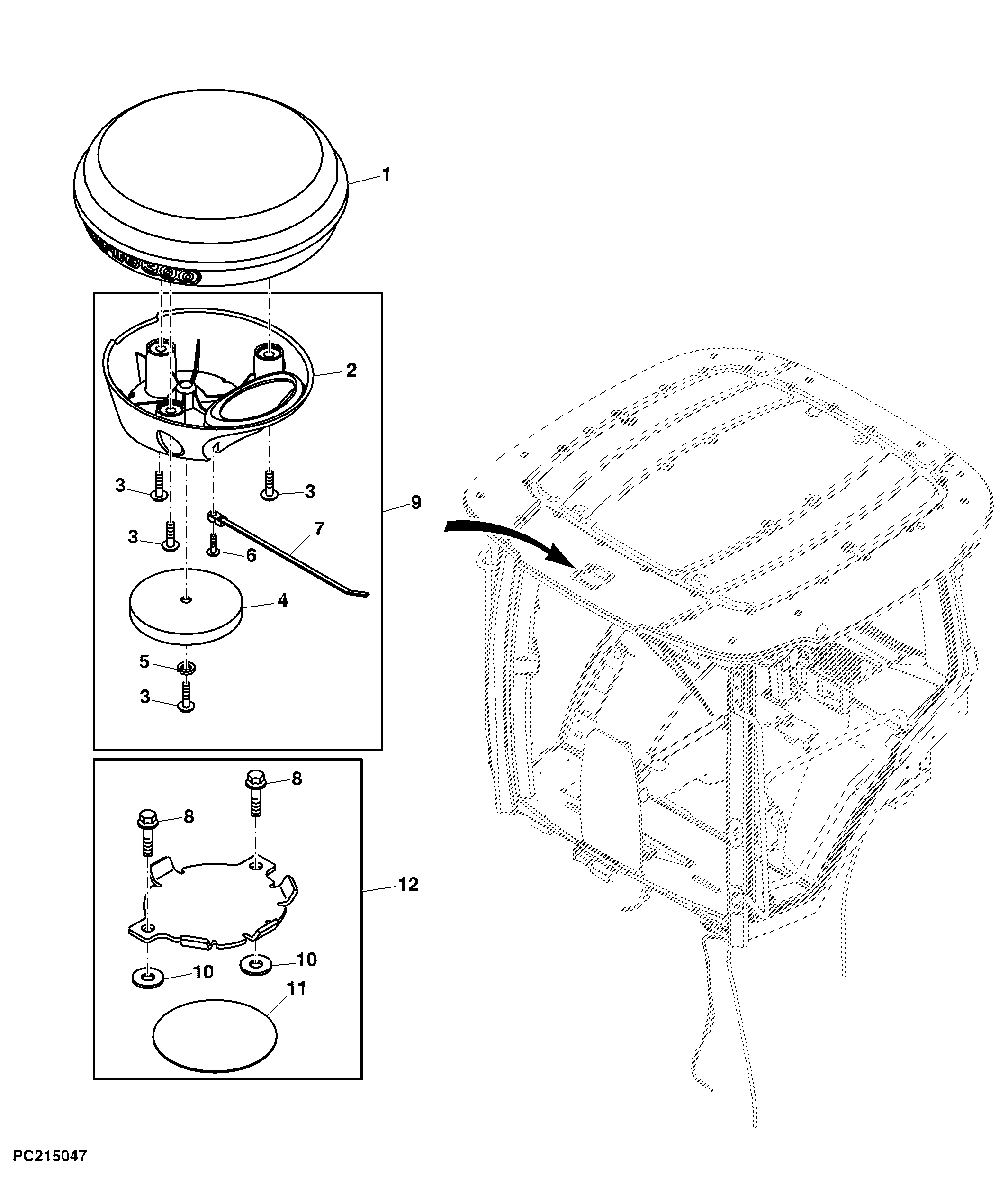 StarFire™ 300 Position Receiver and Magnet Bracket