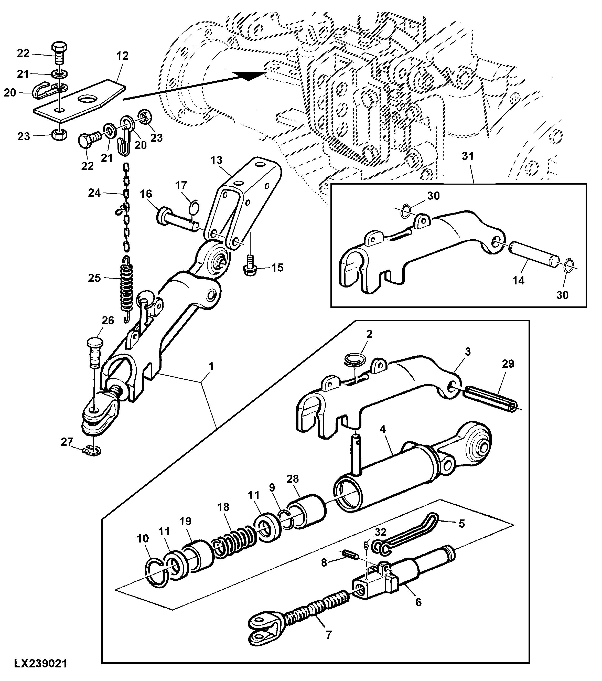 AUTOMATIC STABILIZER BAR, LEFT HAND AND RIGHT-HAND