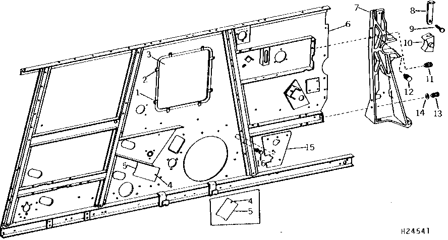 SEPARATOR RIGHT - HAND SIDE SHEETS AND FRAME