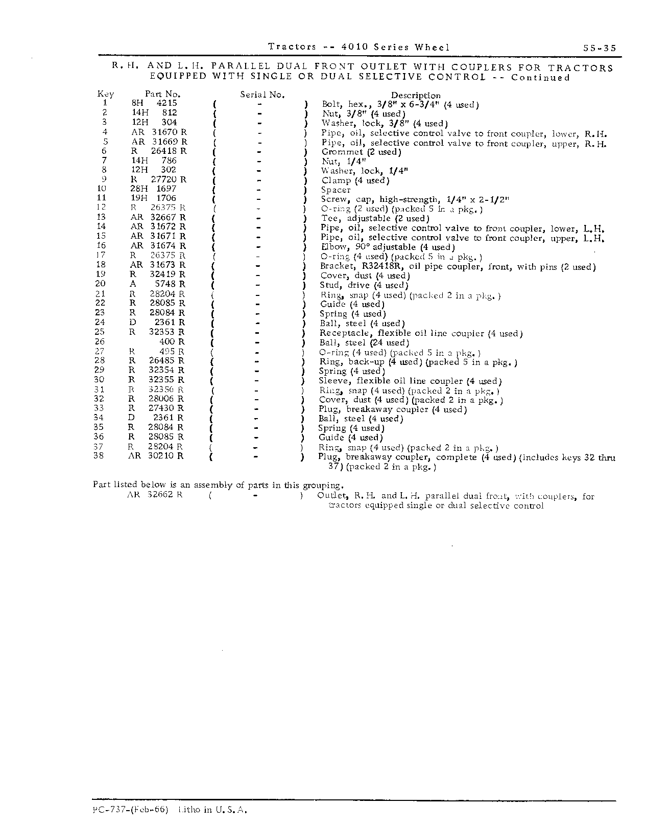 Selective control valve outlets (Continued)