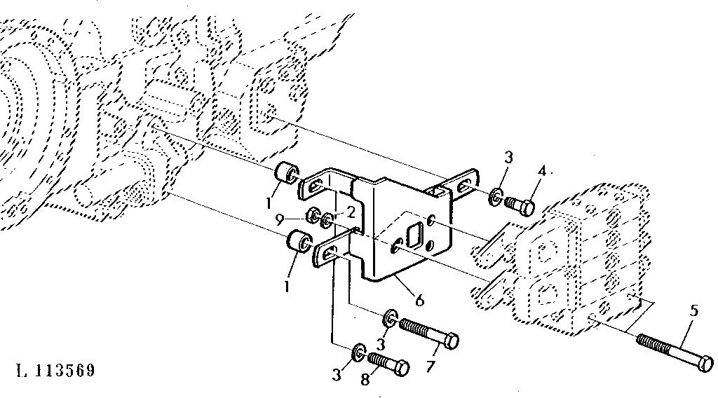BRACKET FOR SELECTIVE CONTROL VALVES (SPOOL TYPE)