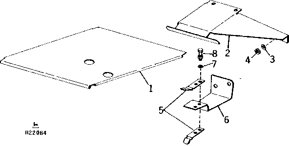 Variable Belt Drive Shield (Feeder House Serial No. 8001- )